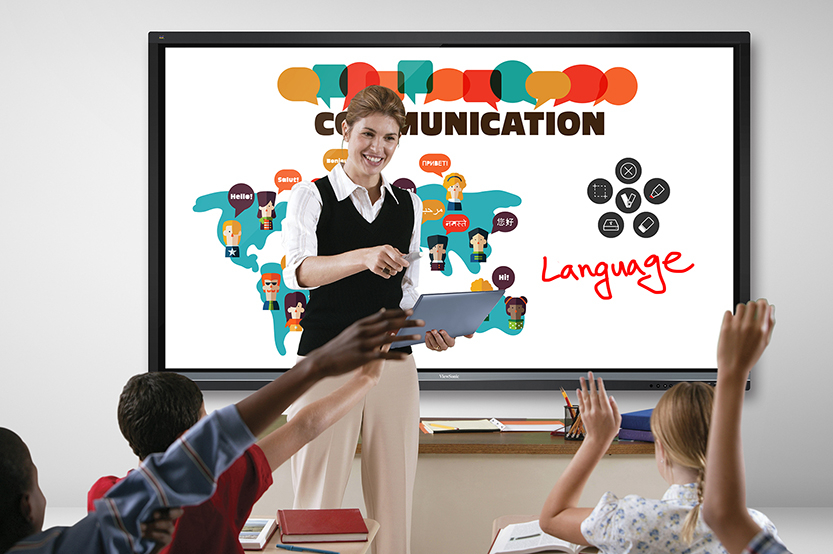 communication teacher in class