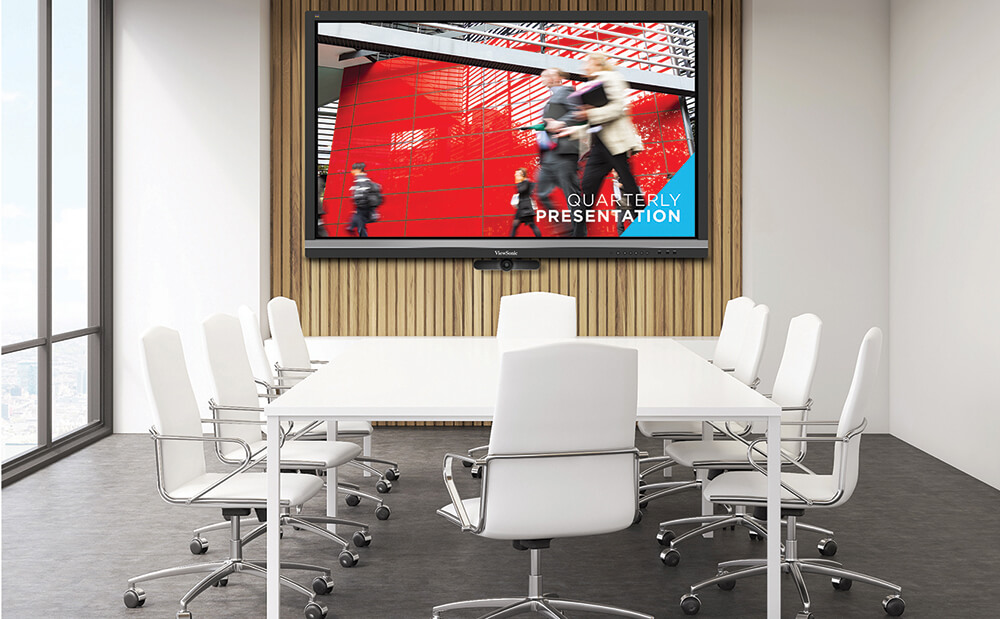 Interactive Flat Panel in a Conference Room