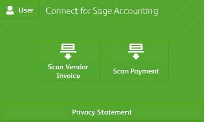 select workflow screen on sage accounting app